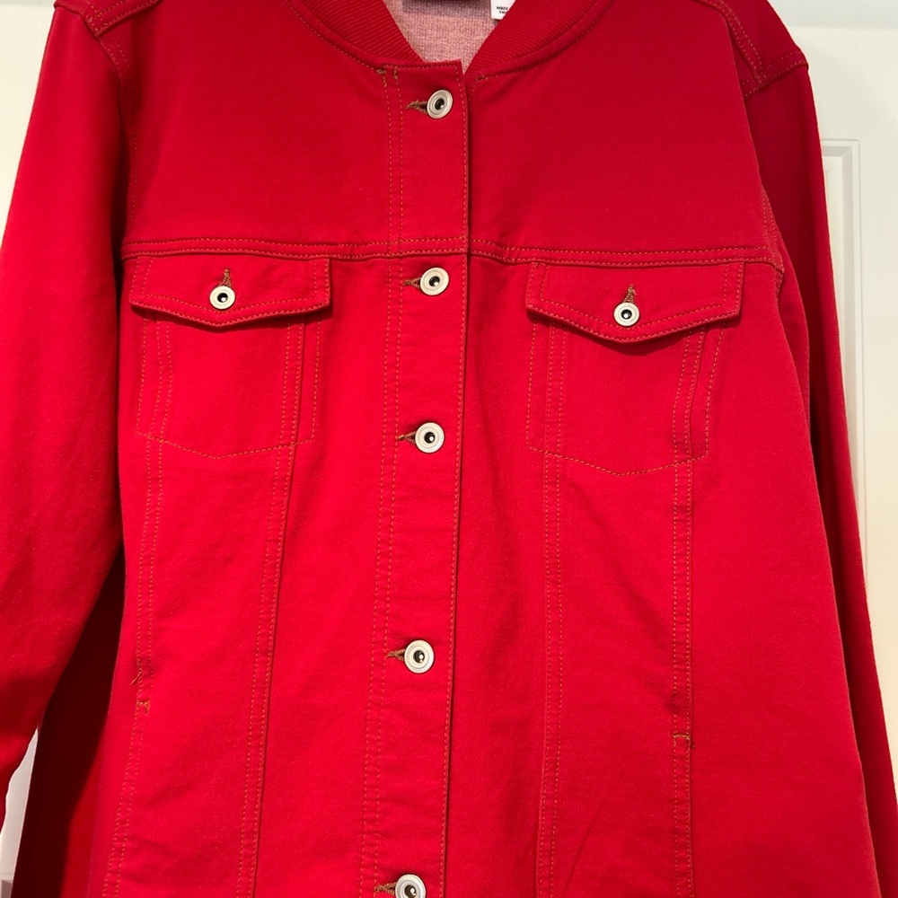 d and co red jacket